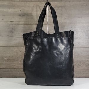 Cole Haan Classic Black Thick Leather Tote Bag - Men